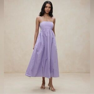 Banana Republic Taffeta Lavender Midi Dress // size 0